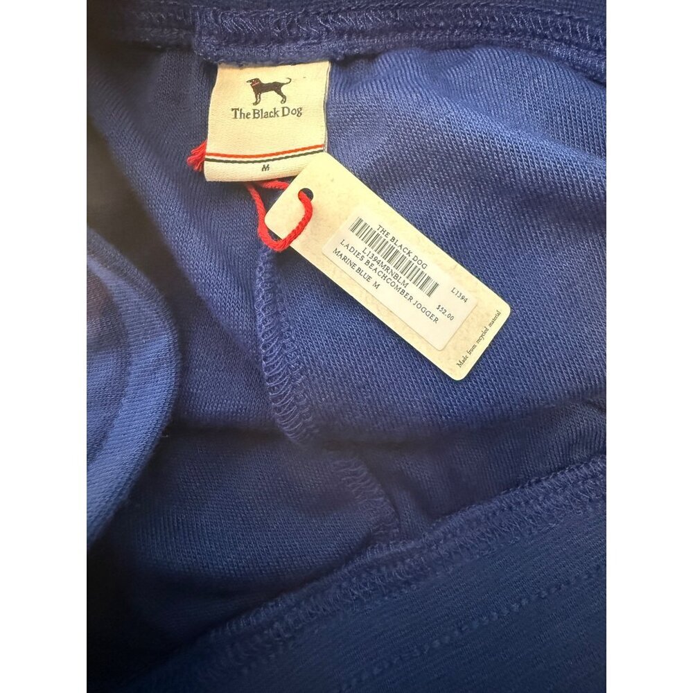 The Black Dog Blue Beach Terry Lounge Set Short Sleeve Top Jogger Pant NWT Med - Picture 8 of 11